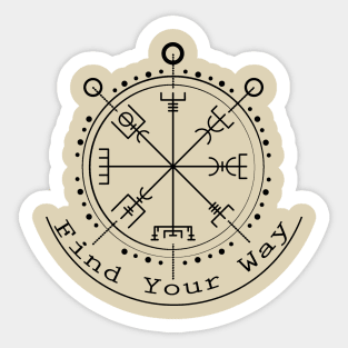 Find Your Way - Vegvisir Sticker